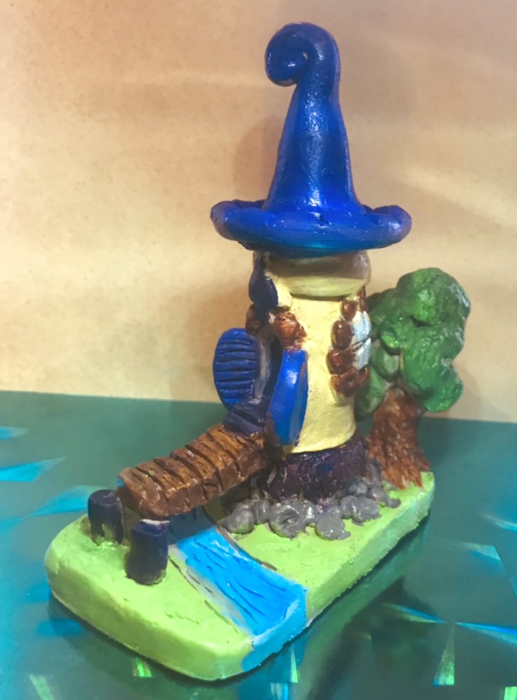 Painted clay castle