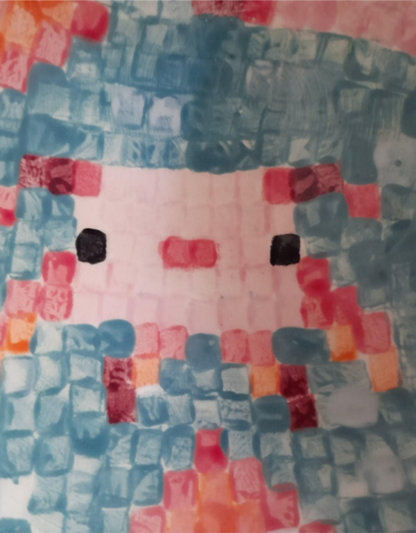 pixelated drawing