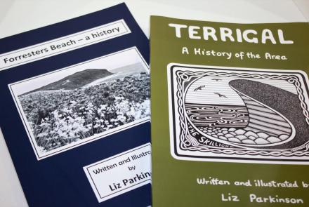 Two books, one about Terrigal and one about Forresters Beach