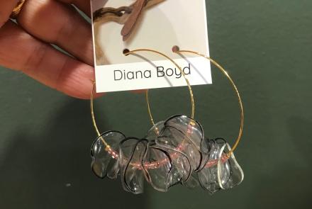 Hoop Earrings made from Recycled Water Bottles