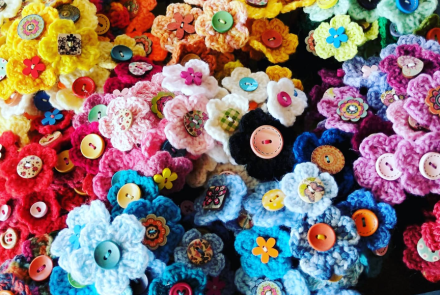 Crochet Flower Wands