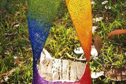 Multi- Coloured Textile Sculpture