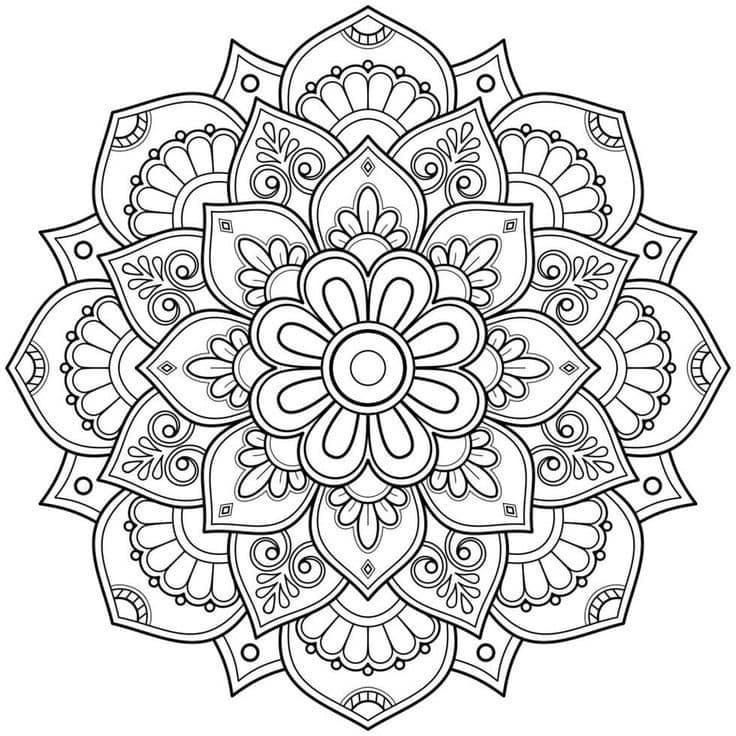 Mandala drawing