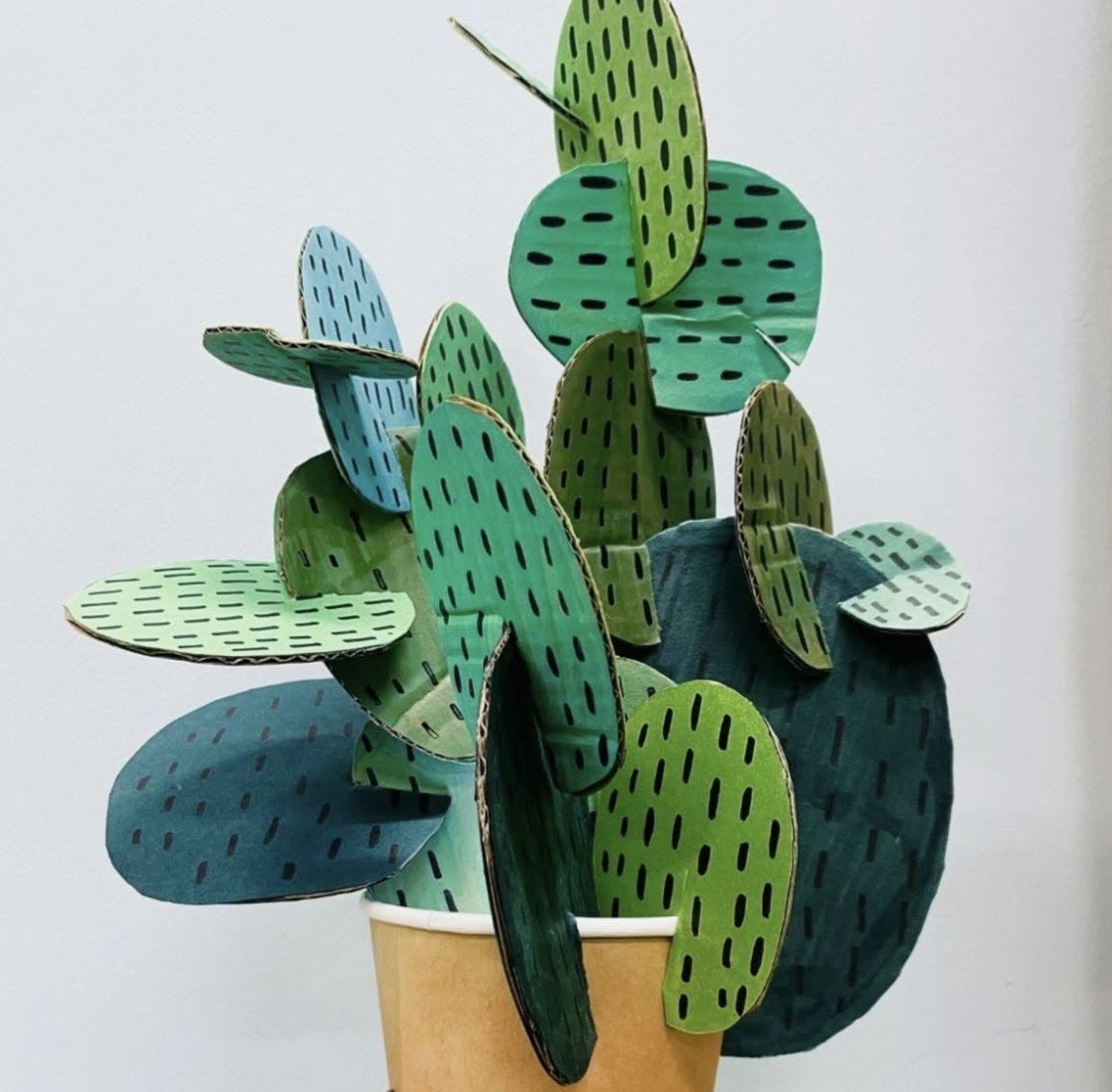 Cardboard cactus