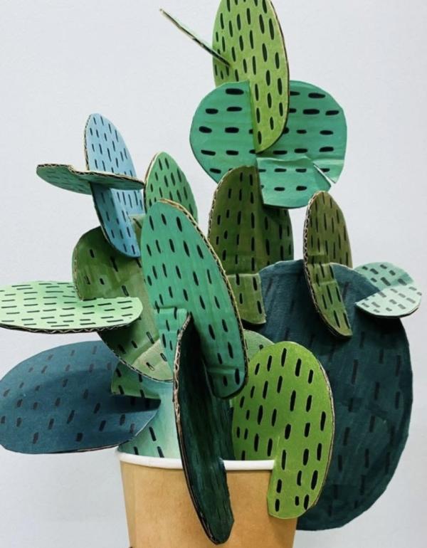 Cardboard cactus