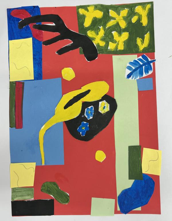 Blocky coloured shapes